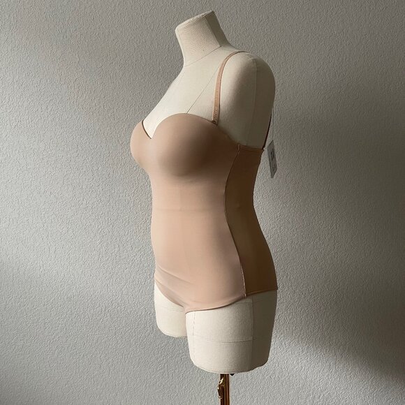 NWT Wolford Mat de Luxe Form String Body Shapewear Size Medium in Powder (nude) - Picture 2 of 14